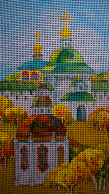 Needlepoint canvas 'Sergiev Posad.Antiquity.Russia' by Hromuh Nataliya