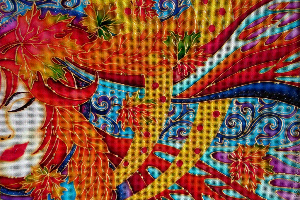 Needlepoint canvas 'Indian summer' by Irina Vasilieva