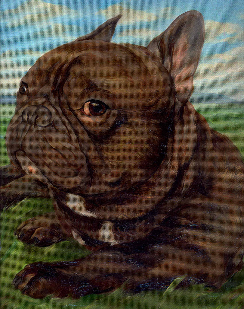 Needlepoint canvas 'French Bulldog Klod'