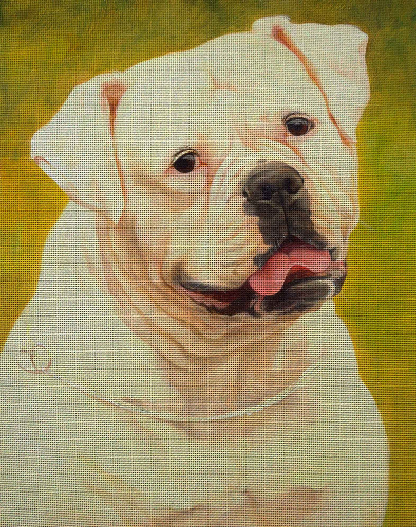 Needlepoint canvas 'Bulldog Uinona'