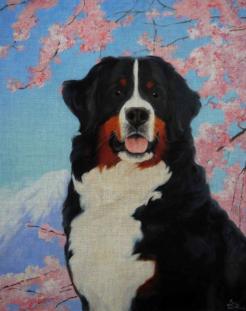 Needlepoint canvas 'Bernese Mountain In Spring'