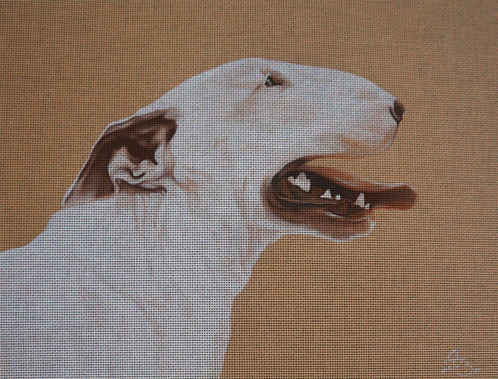 Needlepoint canvas 'Bull Terrier'