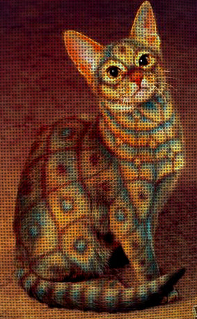 Needlepoint canvas 'Egyptian cat' by Stitch Art