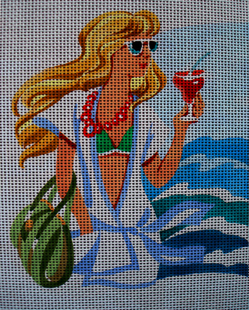 Needlepoint canvas 'Summer Beautiful Lady' by Stitch Art