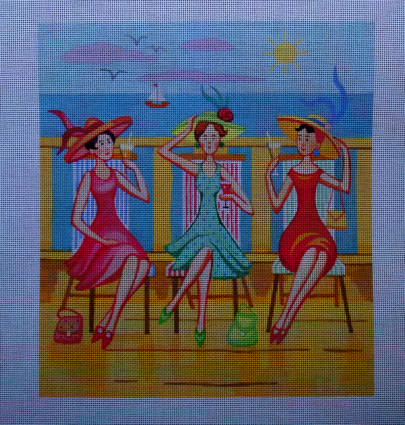 Needlepoint canvas 'Summer Beautiful Lady' by Stitch Art