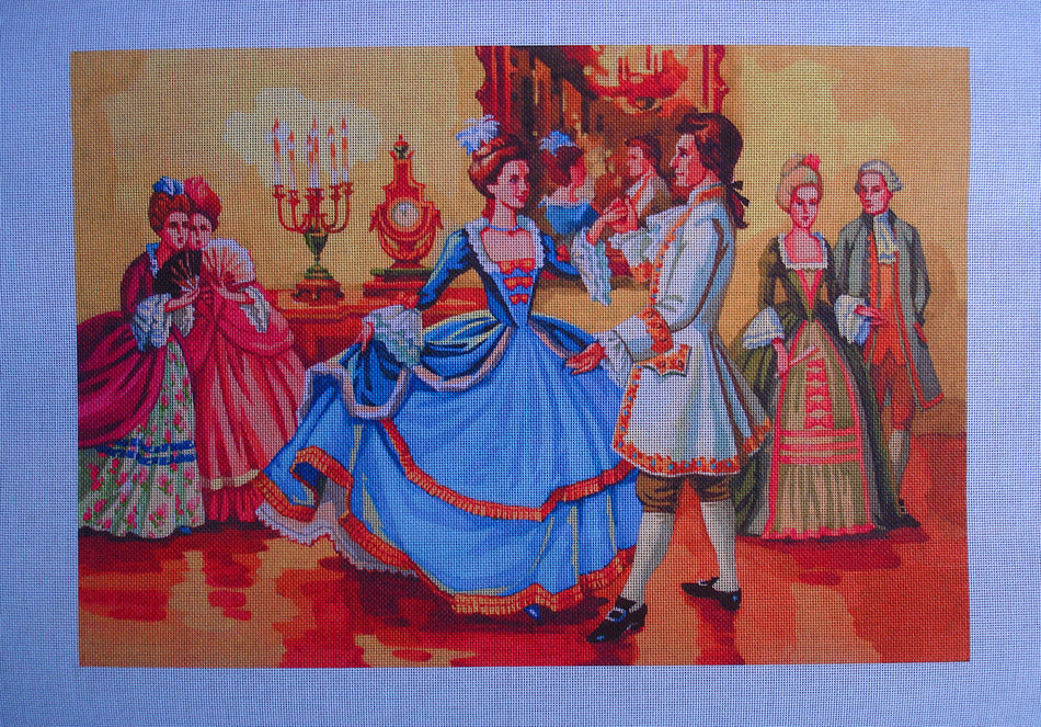 Needlepoint canvas 'Old Style Ball, 18 century' by Stitch Art