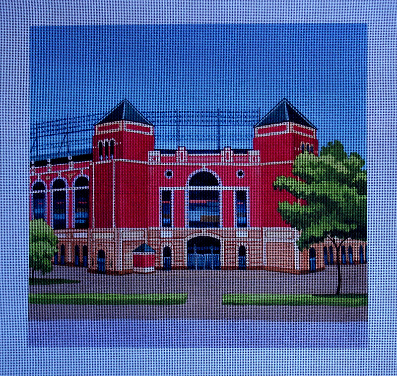 Needlepoint canvas 'Ballpark in Arlington' by Stitch Art