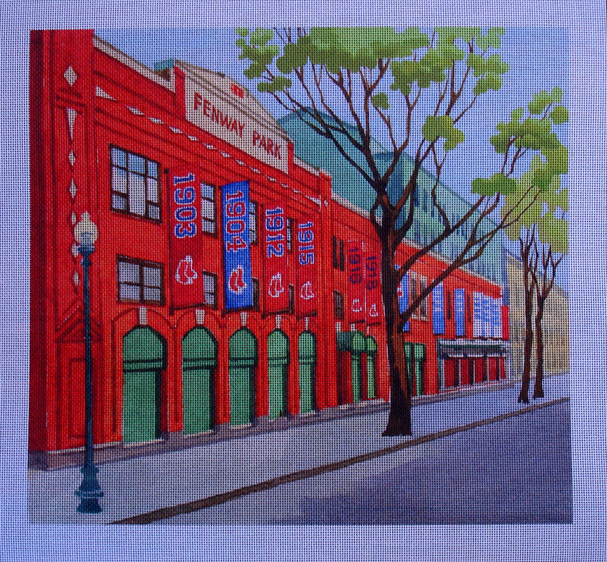 Needlepoint canvas 'Boston Fenway Park' by Stitch Art
