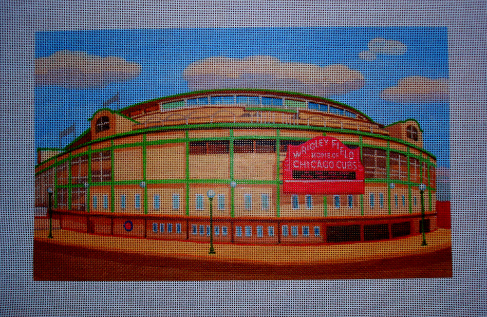 Needlepoint canvas 'WrigleyField.Chicago, IL' by Stitch Art
