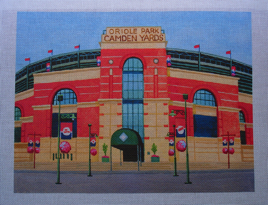 Needlepoint canvas 'Camden Yards,Baltimore, MD' by Stitch Art