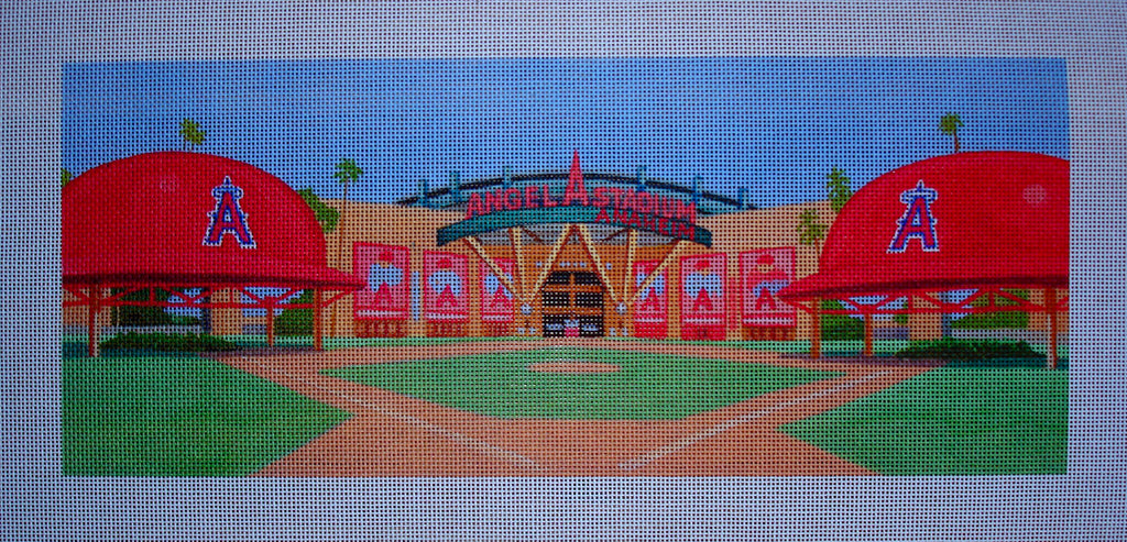 Needlepoint canvas 'Angel stadium.Anaheim.CA' by Stitch Art