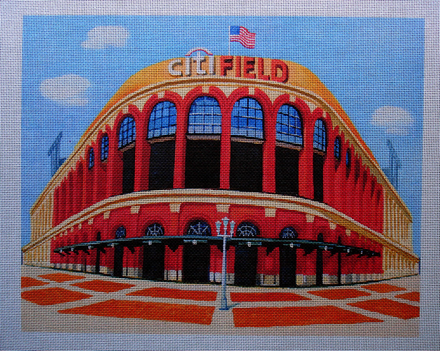 Needlepoint canvas 'Citi Field.New York, NY' by Stitch Art
