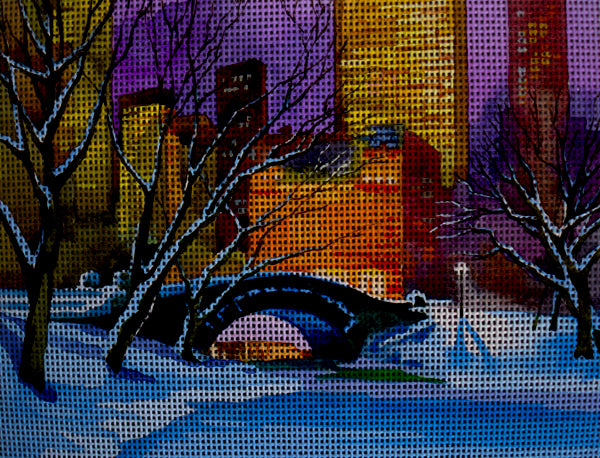 Needlepoint canvas 'Central Park in New York' by Stitch Art