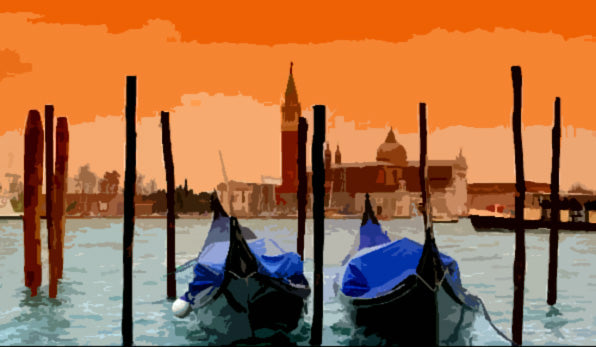 Needlepoint canvas 'Venice.Canoe' by Stitch Art